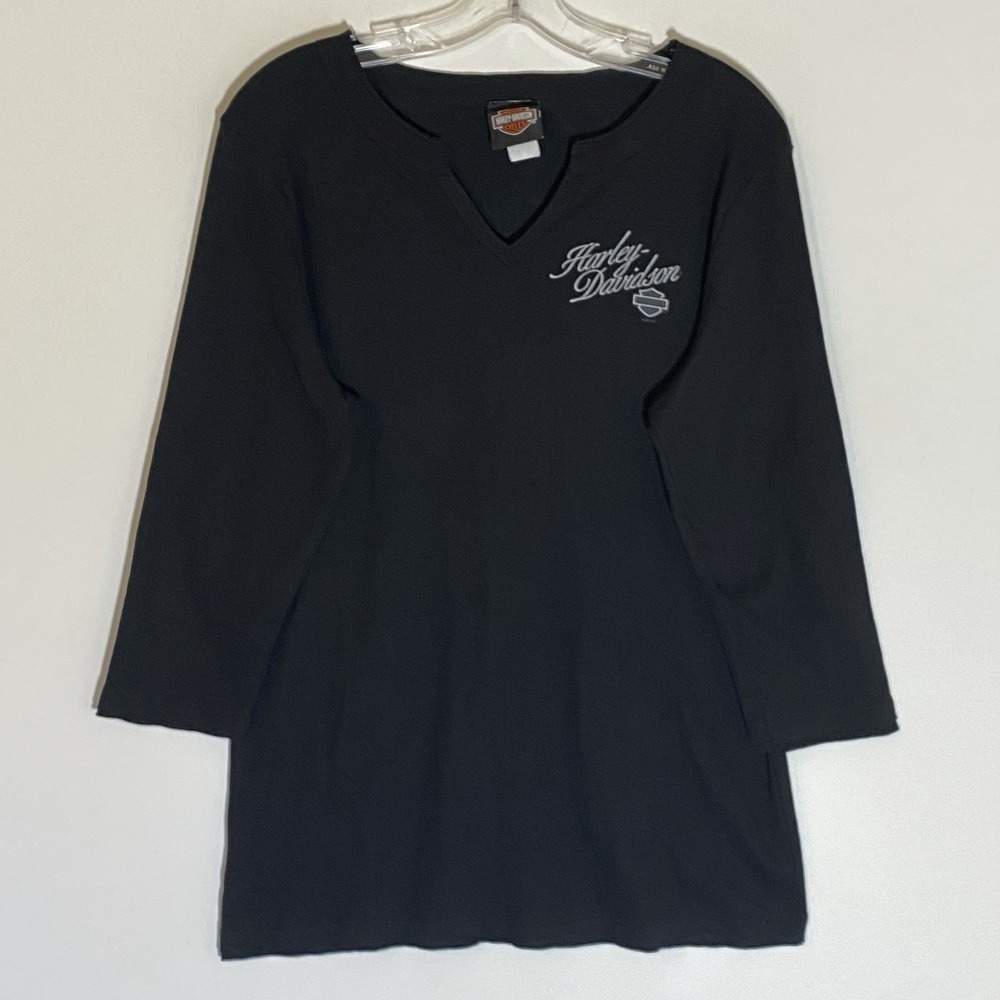 Harley Davidson Top Womens XL Black American Niagara Falls New York 2008 Travel